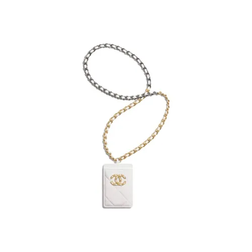 CHANEL 19Bag Lambskin Кожаный кошелек для карт Женский Белый