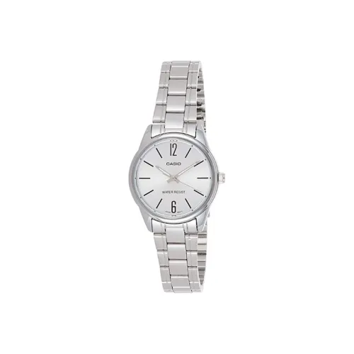 CASIO Standard Series Classic Analog Collection Кварцевый механизм Нержавеющая сталь Ремешок Часы Женские Белый циферблат