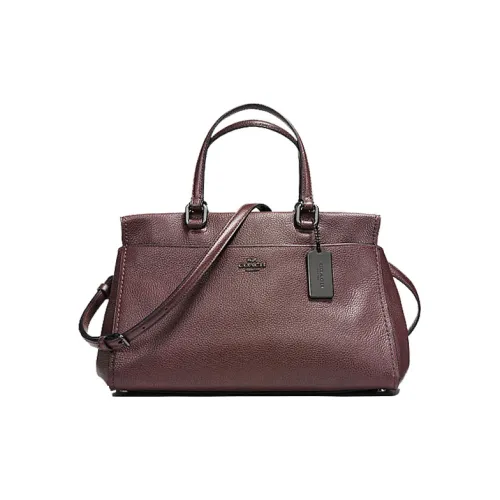 COACH Fulton Кожа Сумка Большая Женская Темно-Красная