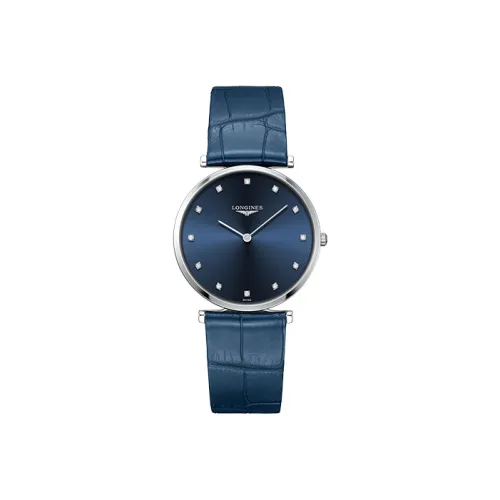 LONGINES Quartz Механизм Мужские Часы Jialan Collection 36 мм Синий