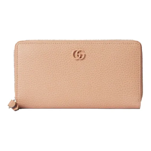 GUCCI Marmont Кожа Кошелек Женские Розовый Бежевый