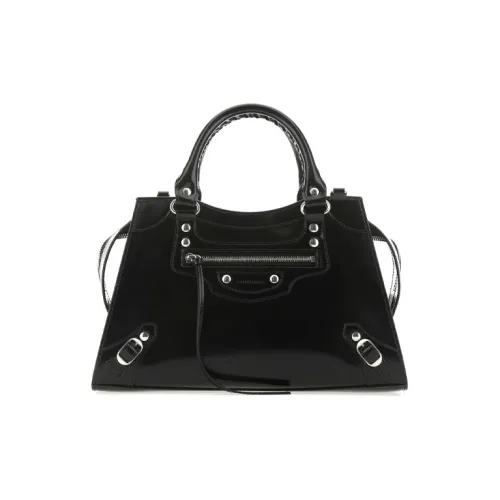 Balenciaga Neo Classic Телячья кожа Сумка через плечо Сумка Маленькая Женская Черная