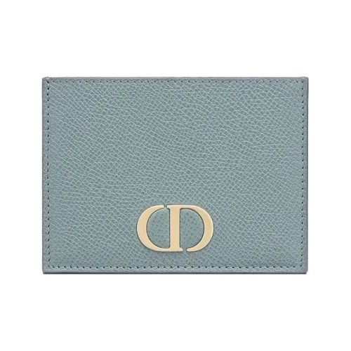 DIOR 30 Montaigne с рельефом телячья кожа держатель для карт женский облачно-голубой