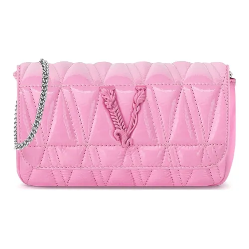 VERSACE Sheepskin Вечерняя сумка Клатч Сумка через плечо Мини Женская Розовая