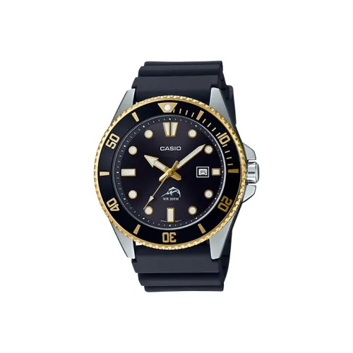 CASIO YOUTH Collection Круглый Аналоговый Кварцевый Механизм Смольный Ремешок Часы Мужские Черный Циферблат