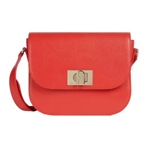 Furla 1927 Collection Кожа Плечевая Сумка Женская Красная