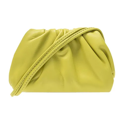 Bottega Veneta Сумка Cloud из коровьей кожи кошелек для монет женский желтый зеленый