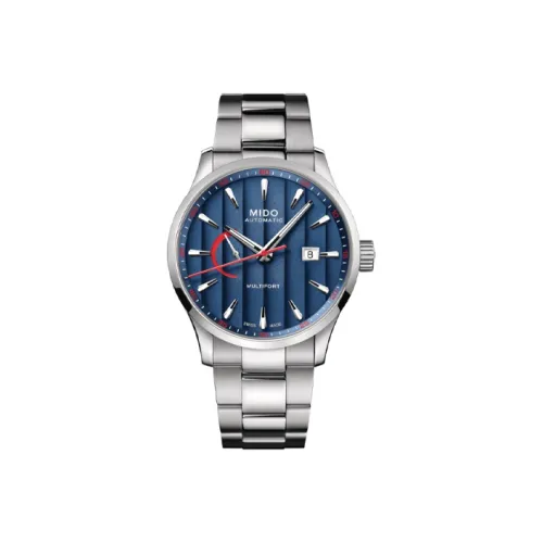 Mido Helm Автоматический Механический Механизм Мужские Часы Часы 42 мм Синий Циферблат Корпус из Нержавеющей Стали