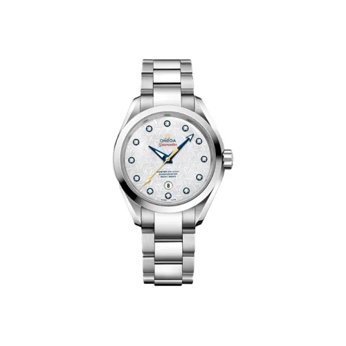 OMEGA Автоматический Механический Movement Женские AQUA TERRA 150 метров Часы Серебряные