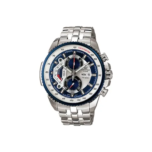 CASIO EDIFICE Кварцевый механизм нержавеющая сталь ремешок мужские часы синий циферблат