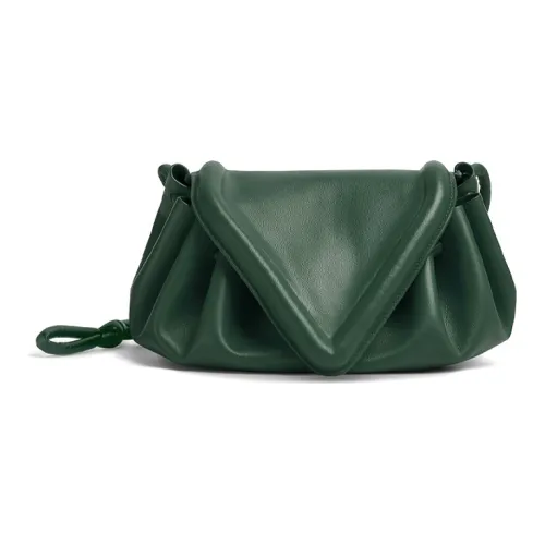Bottega Veneta Beak Sheepskin Clutch Women's Dark Green Bottega Veneta Beak Клатч из овчины женский темно-зеленый