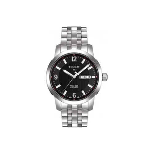 TISSOT Автоматический Механический Механизм Мужские Часы Junchi 200 Series 39,8 мм Черные