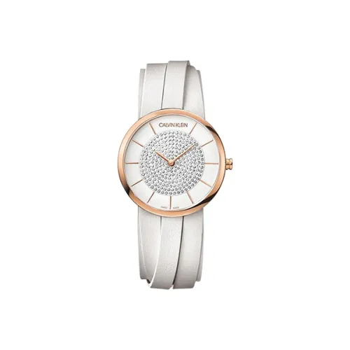 CALVIN KLEIN Romanian Shoes Collection Женские часы Кварцевый механизм Искусственная кожа Ремешок Белый циферблат