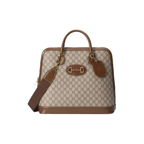 GUCCI Canvas Сумка из холста с кожаными вставками сумка через плечо сумка дорожная сумка унисекс коричневый