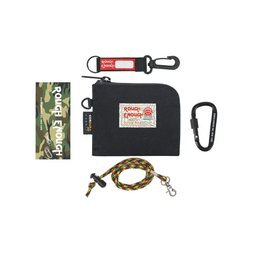 Rough Enough Портативный Coin Wallet Картхолдер Кошелек для монет Унисекс Черный