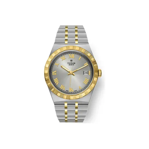 Tudor Royal Collection Автоматический Механический Механизм Мужские Часы Серебристый Циферблат Стальные Оправа Часов Нержавеющая Стальная Ремешок