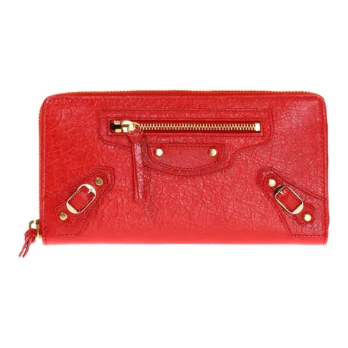 Balenciaga Sheepskin Clutch Women's Red