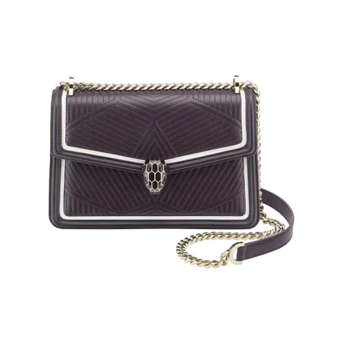 BVLGARI Edge с телячьей кожей сумка через плечо маленькая женская сумка фуксия