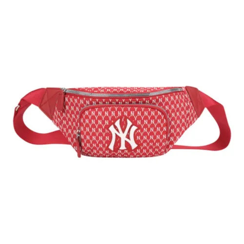 MLB MONOGRAM Коллекция Полиамид Сумка через плечо Бананка Стандартная Унисекс Красный