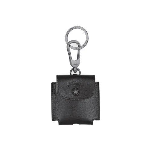 LONGCHAMP Le Pliage Cuir Овчина Чехол для наушников AIRPODS Унисекс Черный