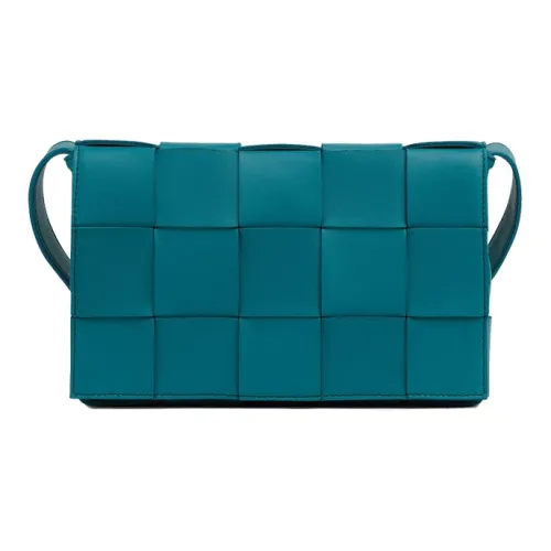 Bottega Veneta Cassette Овчина Сумка тофу Ручной Optional Course Сумка на плечо Женские Синий