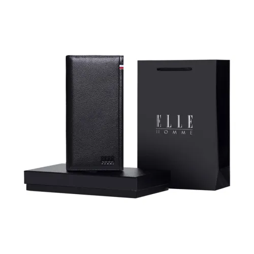 ELLE HOMME Натуральная кожа Кошелек Кошелек Обычный Мужской Однотонный