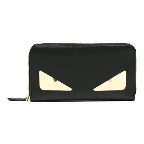 FENDI Клатч из коровьей кожи кошелек унисекс черный