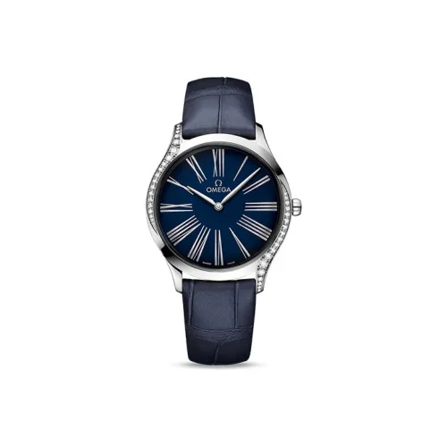 OMEGA Quartz Механизм Женские Часы Flying Series Name Classics 36 мм Синий