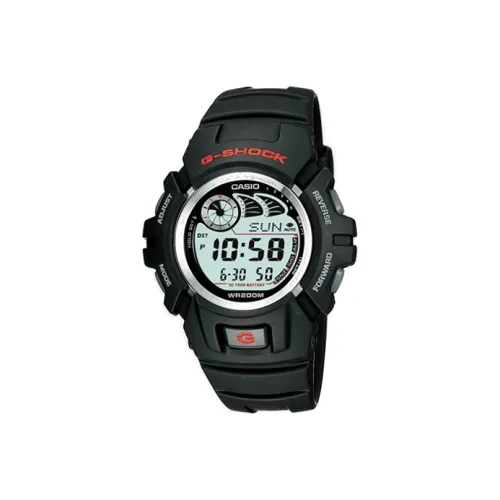 CASIO SHOCK Classic Collection Кварцевый механизм Смольный ремешок Часы Мужские Черный циферблат 2900F 1V