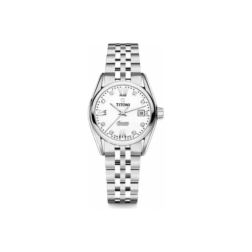 TITONI Автоматический Механический Movement Женские Часы Airmaster Series 27 мм Белый