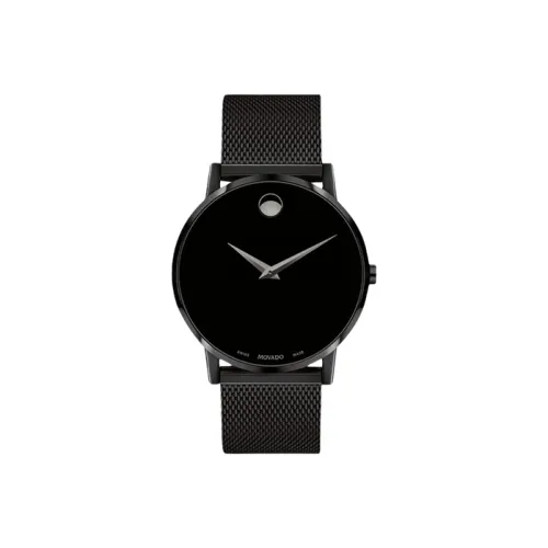 MOVADO Кварцевый механизм Мужские часы серии Museum 40mm*40mm Черные