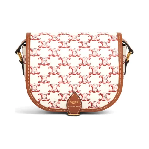 CELINE Triomphe Коровья кожа Сумка через плечо Сумка на плечо Стандартная Женская Розовая