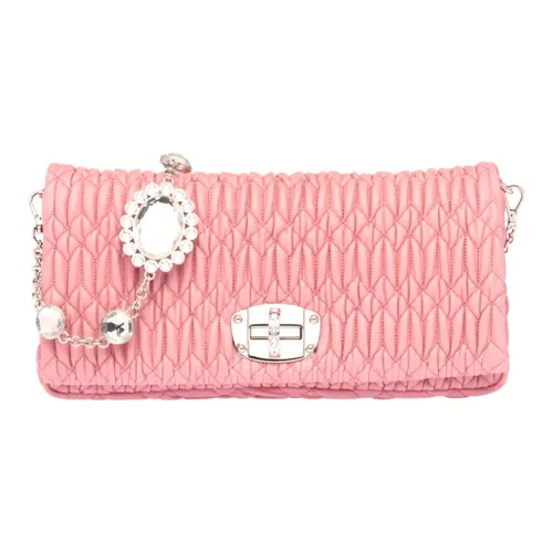 MIU MIU Sheepskin Bag Shoulder Bag Women's Pink