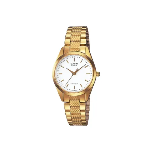 CASIO Платье Кварцевый механизм Нержавеющая сталь Ремешок Часы Женские Белый циферблат