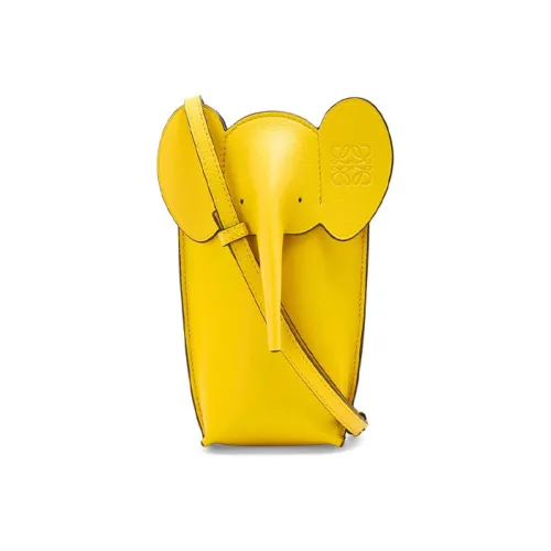 LOEWE Телячья кожа Ручная сумка через плечо Женская Желтая Candy Color