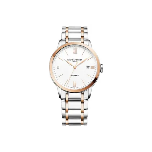 Baume & Mercier Автоматический Механический Механизм Мужские Часы Classima Collection 40 мм Белые