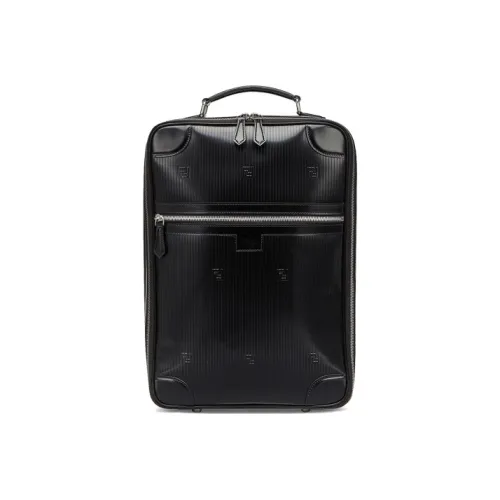 FENDI Телячья кожа Рюкзак Сумка Рюкзак Мужской Черный