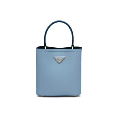 PRADA Panier Коровья кожа Сумка Женская Межзвездный синий