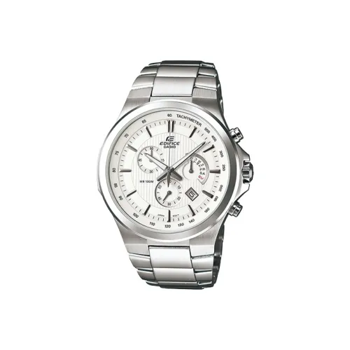 CASIO EDIFICE Кварцевый механизм нержавеющая сталь ремешок мужские часы белый циферблат