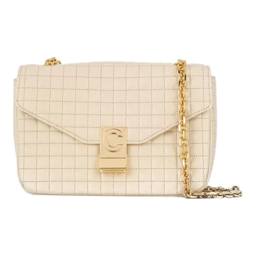 CELINE Телячья кожа Сумка через плечо Стандартная Женская Телесного цвета