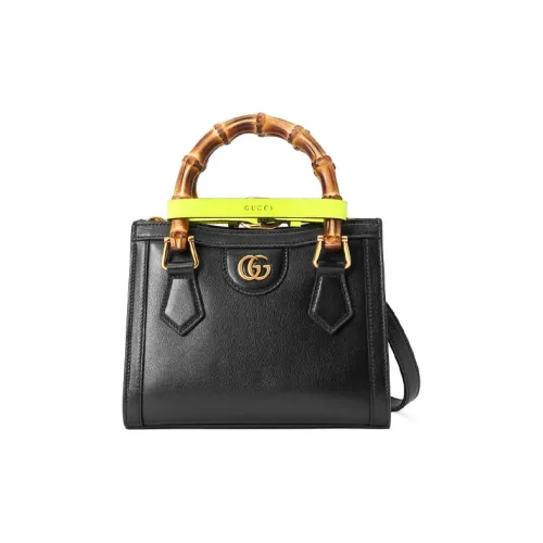 GUCCI Diana Кожа Тоут Сумка Сумка для покупок Сумка Сумка через плечо Сумка через плечо Мини Унисекс Черный