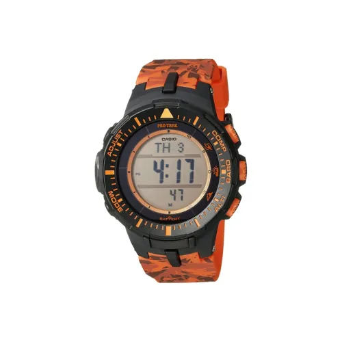 CASIO PRO TREK Collection PRG Коллекция Кварцевый механизм Пластиковый ремешок Часы Мужские Апельсиновый циферблат
