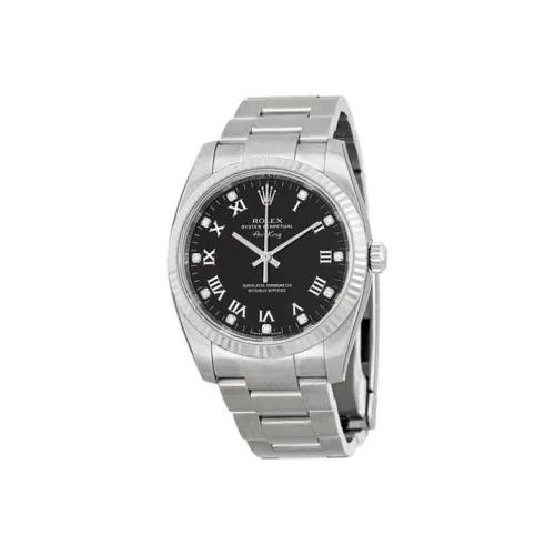 ROLEX Автоматический Механический Механизм Мужские Часы Air Overlord Type 34 мм Черные