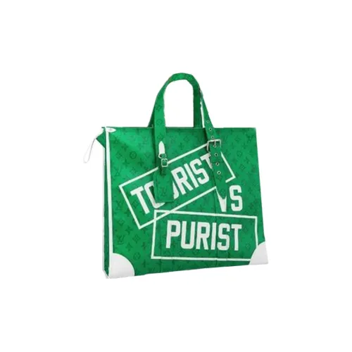 LOUIS VUITTON Кожа Тоут Сумка Сумка через плечо Мужская Зеленая