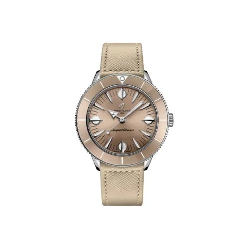 Breitling Super Ocean Culture Collection Автоматический Механический Механизм Часы Унисекс 38 мм Бежевый Циферблат