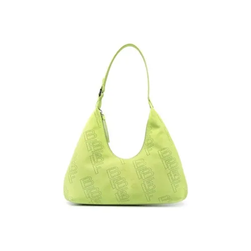 By Far Amber Корова Кожа Замша Плечевая Сумка Женская Ярко-Зеленая