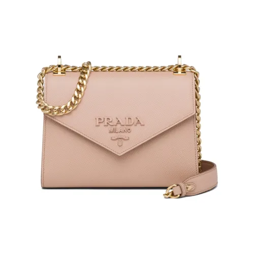 PRADA Saffiano Коровья кожа Сумка через плечо Женская Нюдовая