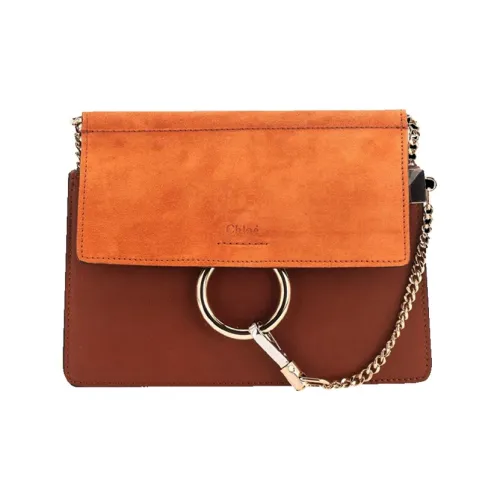 Chloe Сумка через плечо из коровьей кожи женская коричневая