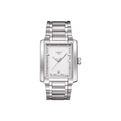 Tissot Quartz Movement Женские часы 32,4мм*32,4мм*8,27мм Белый