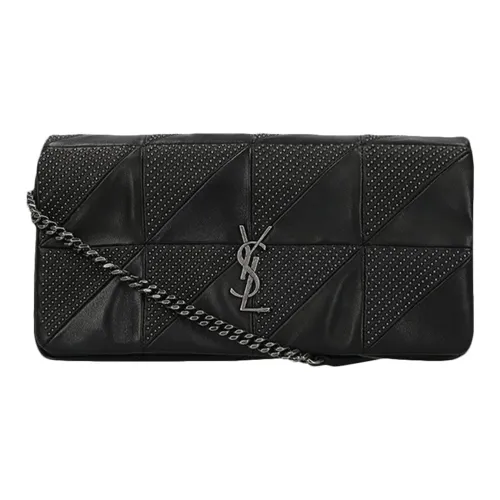 SAINT LAURENT Сумка через плечо из коровьей кожи женская черная